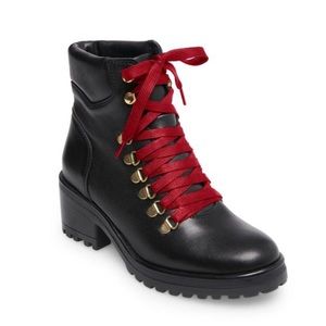 Steve Madden Leather Combat Boots